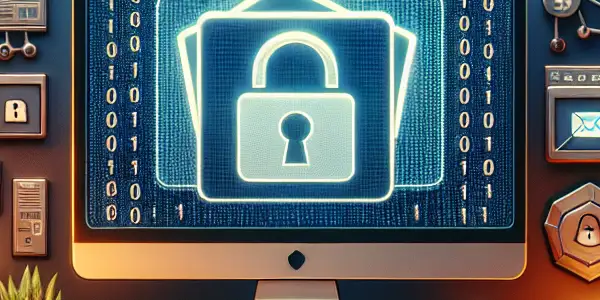 A modern computer interface displaying a locked folder labeled "Safe Adult Media Folder" in a cozy, private room.